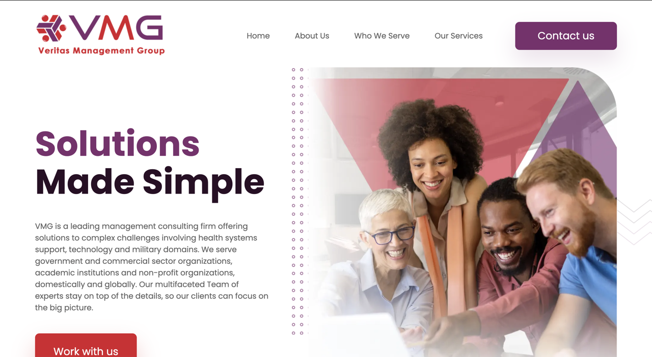 Screenshot of veritasmanagementgroup.com